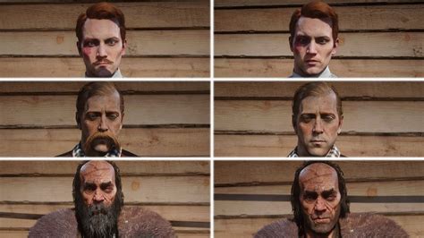 Facial hair is more attractive on average. RDR2 Facial Hair vs No Facial Hair for Story Characters 2 ...