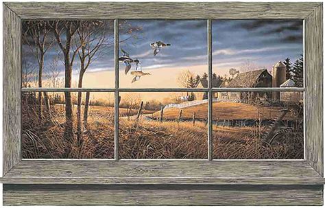 Rustic Window Wall Mural