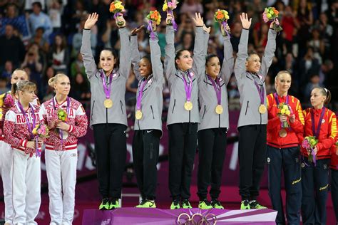 Fab Five Team Usa Wins Gold In Womens Team Gymnastics