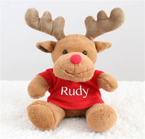 Rudy The Reindeer First Christmas Soft Toy By Precious Little Plum