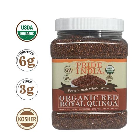 Usda Organic Aged Royal White Pre Washed Quinoa Whole Grain Protein
