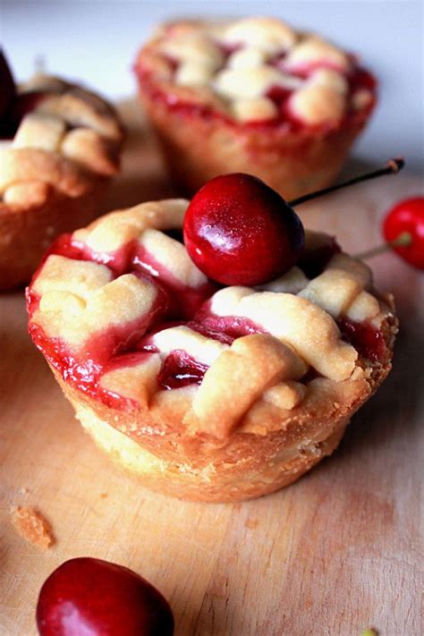 Cherry Shortbread Pies Mini Tart Recipes Mini Cherry Pies Holiday