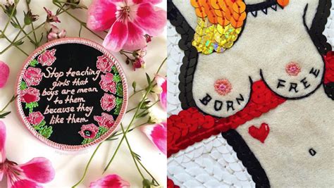 The Artist Calling Out Sexism And Breaking Boundaries Through Intricate Embroidery
