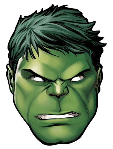 Hulk From Marvels The Avengers Single Card Party Face Mask Available