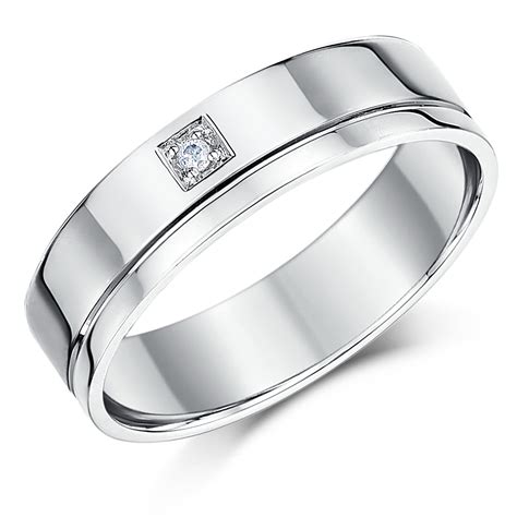 Https://tommynaija.com/wedding/18ct White Gold Court Wedding Ring