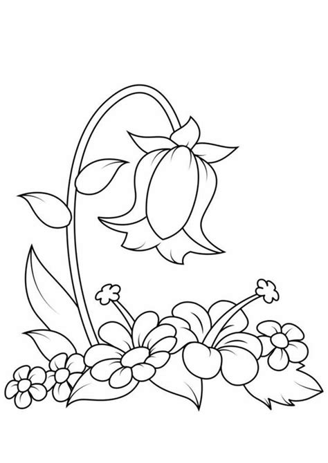 Free Easy To Print Flower Coloring Pages Tulamama Simple Flower