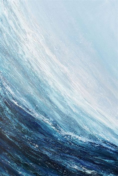 Surfing The Wave Giclée Print Wave Painting Abstract Waves Waves