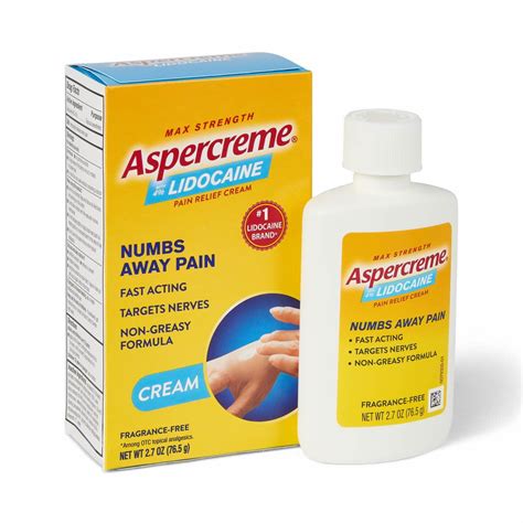 Aspercreme With Lidocaine Pain Relieving Cream 27oz 1ct