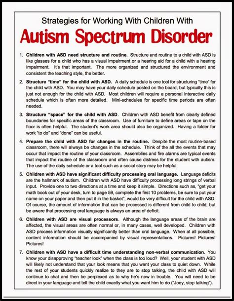 Free Handout For Understanding Autism Classroom Freebies Bloglovin