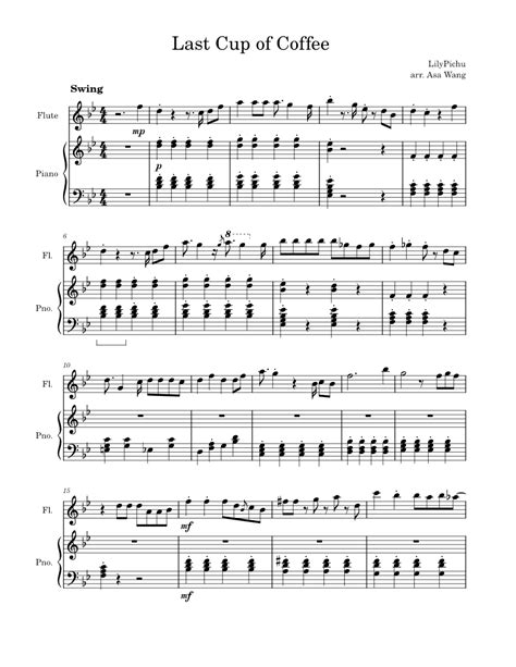 Download And Print In Pdf Or Midi Free Sheet Music For Last Cup Of
