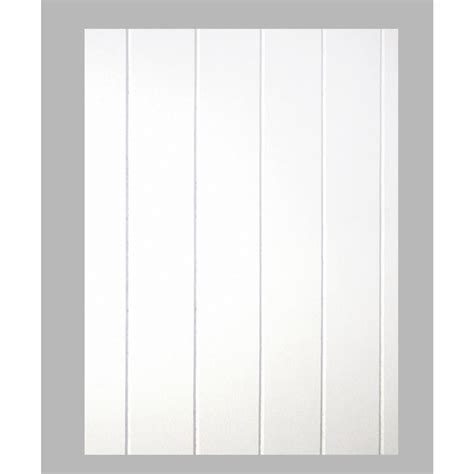 Dpi 4 Ft X 8 Ft X 316 In White Dover V Groove Wall Paneling Do It