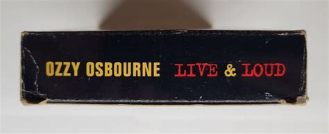 Ozzy Osbourne Live And Loud Vhs 1993 Epic Music Video 74644915136 Ebay