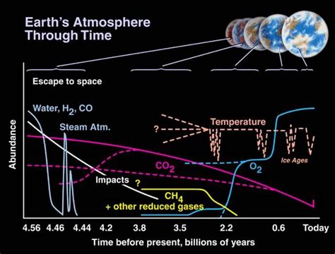 Evolution Of The Earths Atmosphere Earth Atmosphere Photosynthesis