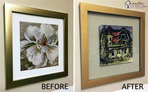 Diy Floating Glass Frame From Any Picture Frame Pretty Purple Door Floating Picture Frames