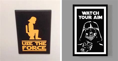 Home And Living Bathroom Décor Bathroom Funny Star Wars Toilet Sign