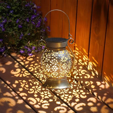 Buy Solar Lantern Outdoor Hanging Garden Solar Lights Metal Waterproof