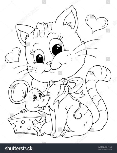 Download this premium vector about cartoon cats or kittens coloring page, and discover more than 10 million professional graphic resources on freepik. Cat And Mouse Coloring Pages at GetColorings.com | Free ...
