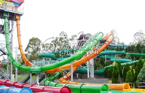 Big Spiral Fiberglass Water Slides For Kids And Adults Aqua Park Sport