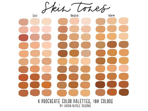 Skin Color Palette Palette Art Skin Tone Palette Digital Art Digital Painting Tutorials