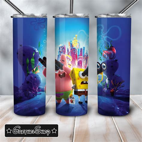 Spongebob Tumbler Png 20oz Tumbler Png Sublimation Etsy