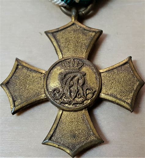 Rare Ww1 Germany Kingdom Of Saxony Cross Of Honour Service Medal Jb