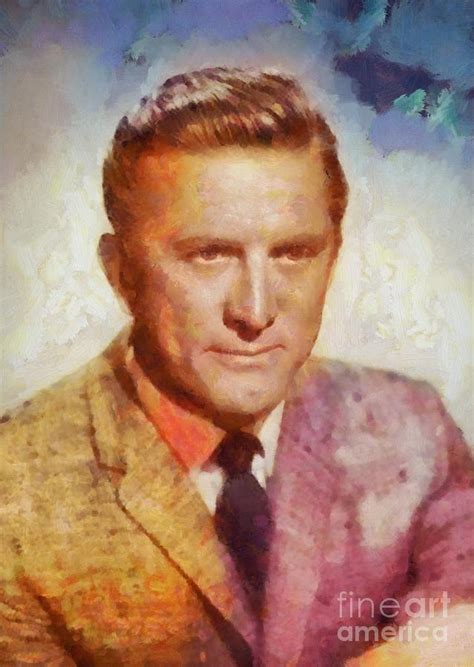 Kirk Douglas Vintage Hollywood Legend Painting By Esoterica Art Agency