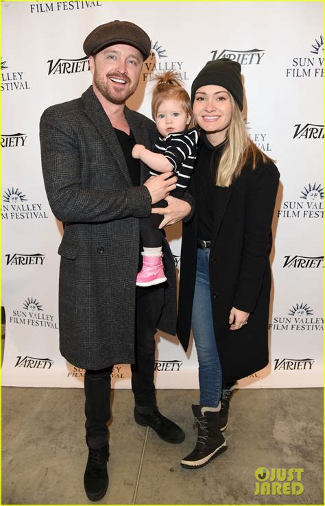 Aaron Paul Joined By Wife Lauren And Daughter Story At Sun Valley Film