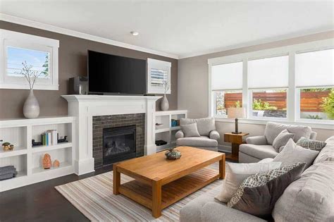 27 Living Rooms With A Fireplace And TV - Home Decor Bliss | Home