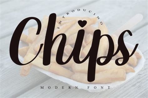 Chips Font By Abbasalam · Creative Fabrica