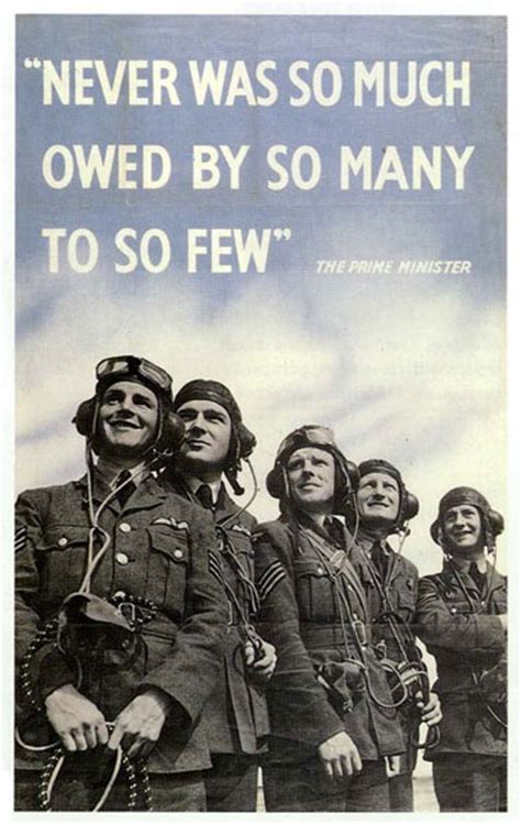 Britain Wwii Poster Battle Of Britain Never Was So Much Owed By So
