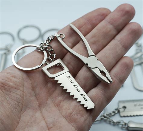 Mechanic Wrench Keychain Tools Fathers T For Dad Etsy