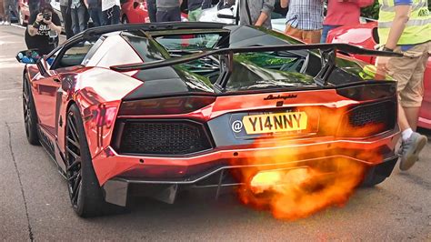 Yiannimize Lamborghini Aventador Flames Youtube