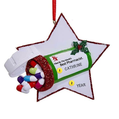 Best Pharmacist Ornament In 2021 Ornaments Personalized Christmas Ornaments Pharmacist