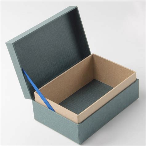 Teal And Tan Color Handmade Paper Box
