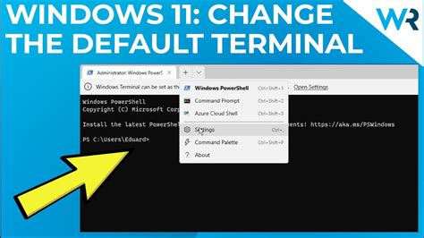 How To Change The Default Terminal In Windows 11 Youtube