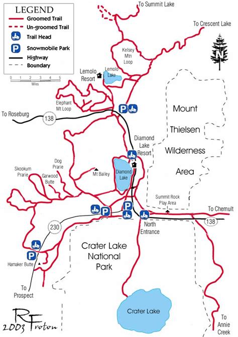 Diamond Lake Snowmobile Trails North Klamath County