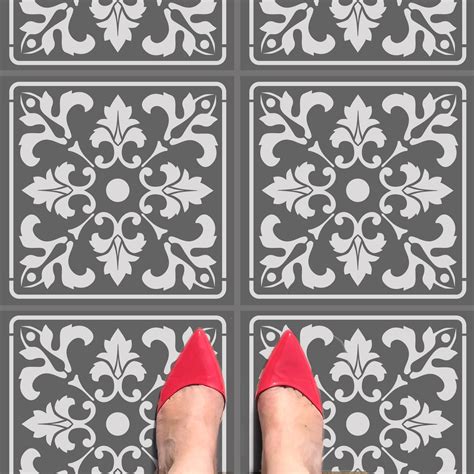 Damask Traditional Tile Stencil