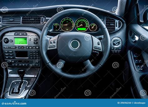 Modern Luxury Vehicel Dashboard Lights Stock Photo Image Of