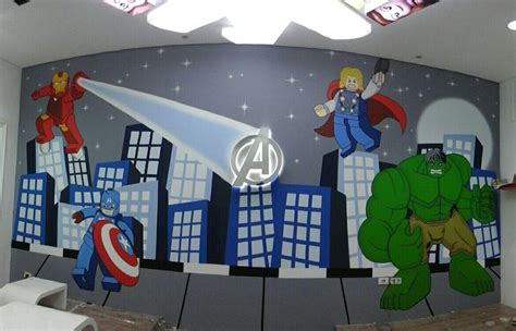 Mural Avengers Dan Lego Yang Lucu Dan Kuat Untuk Anak Anak