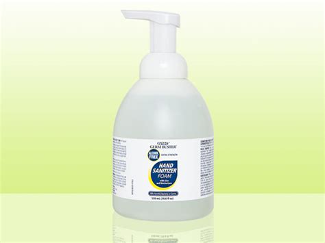 Alcohol Free Foaming Hand Sanitizer Foam 550 Ml Clear Zytec Germ Buster