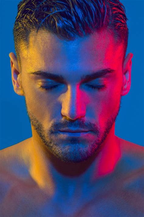 Portrait Reference Male Color Lighting Neon Photography Colour Gel