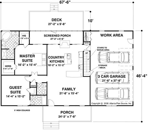 Ranch Style House Plan 2 Beds 25 Baths 1500 Sqft Plan 56 622