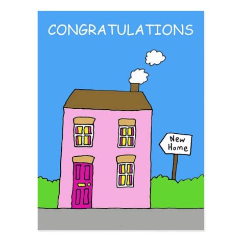 Congratulations On Moving In Together New Home Postcard