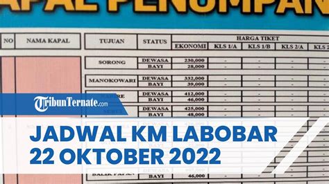 Jadwal Kapal Ternate Hari Ini Oktober Km Labobar Rute Ternate Manokwari Youtube