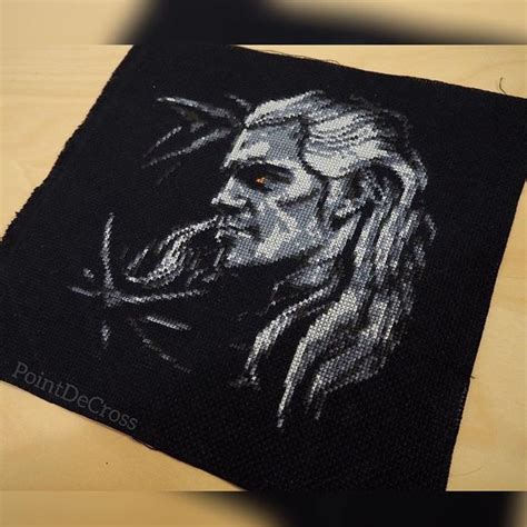 The Witcher Cross Stitch The Witcher Embroidery