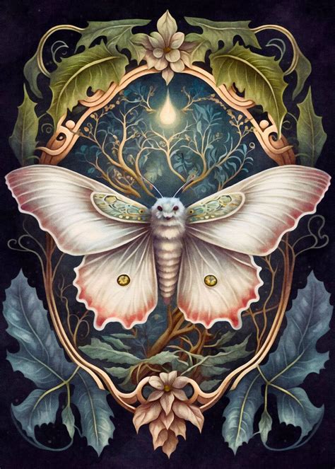 The Moth Poster By Ilyrin Displate