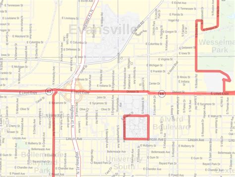 Evansville Indiana Zip Code Map