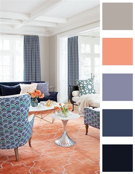 House And Home 10 Living Room Color Palettes That Pack A Punch