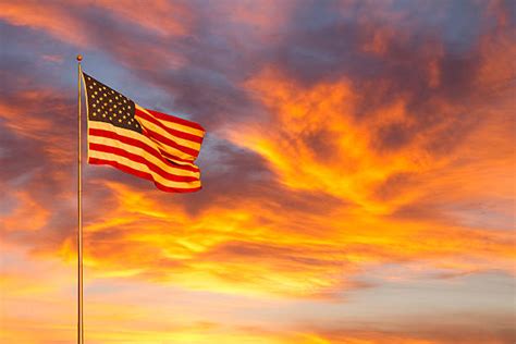 Royalty Free American Flag Sunset Pictures Images And Stock Photos