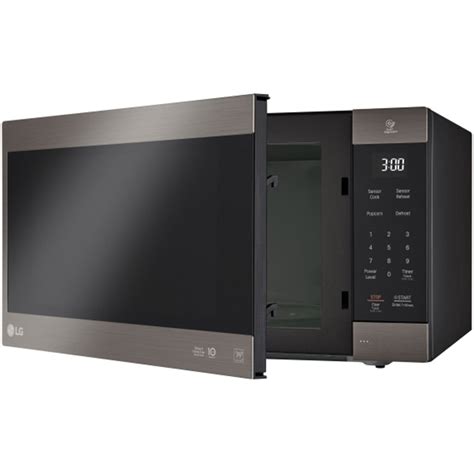 Lg Cu Ft Neochef Countertop Microwave In Black Stainless Steel